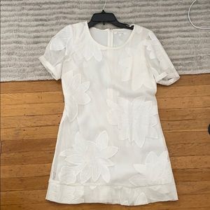 White dress with sleeves